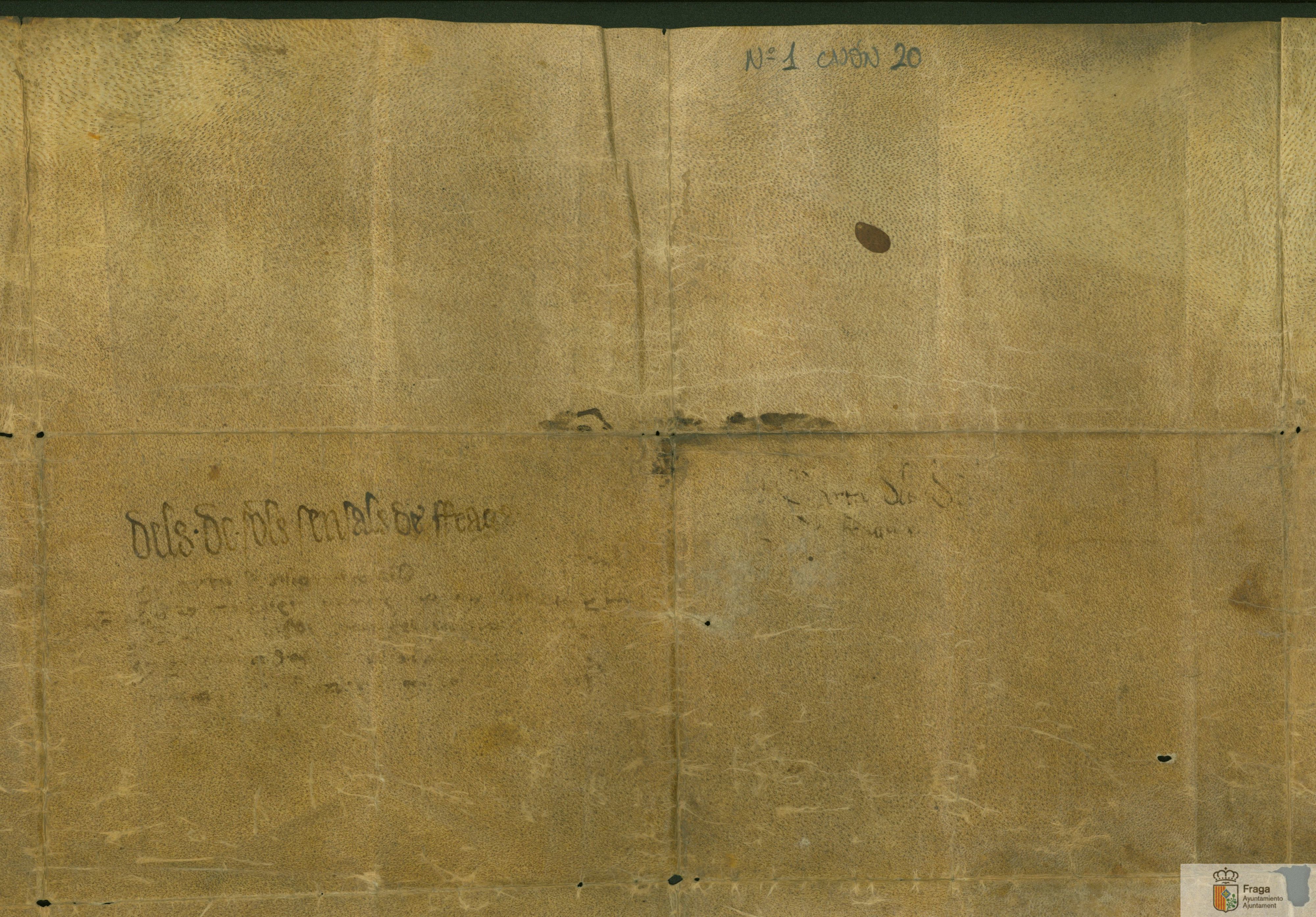 Guillermo de Moncada, senescal de Cataluña, en calidad de manumisor del testamento del conde de Urgell, vende al convento de San Francisco de Lérida y otros consejeros de dicha manumisión, un censal de 600 sueldos jaqueses anuales sobre las rentas de Fraga, por precio de 8.400 sueldos. Entrega como seguridad del pago su palacio de Lérida y una almunia cerca de Fraga.