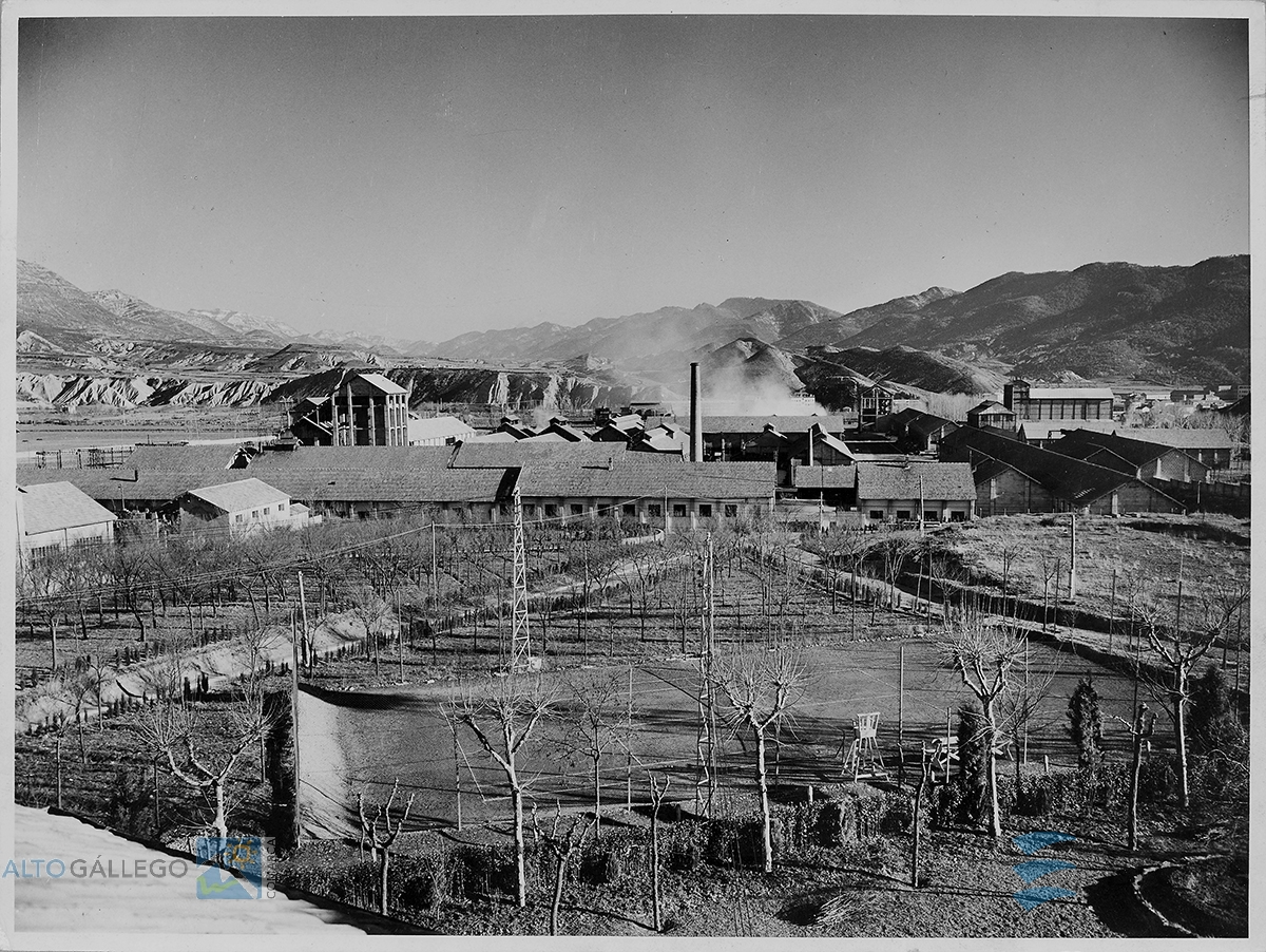 La fábrica de Energía e Industrias Aragonesas en Sabiñánigo