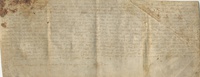 Escritura de venta del Carrascal situado entre la Morera y una viña de la Orden del Temple, hecha en 1259 por Bernardo Balaguer, notario, con autorización del comendador de Cantavieja al Concejo de Mirambel