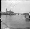 Vista de la basílica de Nuestra Señora del Pilar desde el río Ebro. Puente de Piedra
