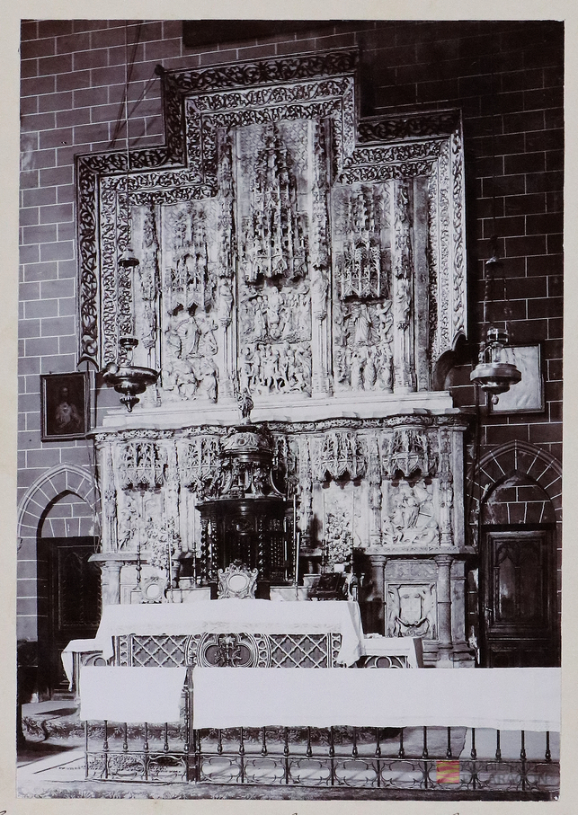 "Catedral de Huesca - Parroquia - Retablo de alabastro procedente del Monasterio de Montearagón"