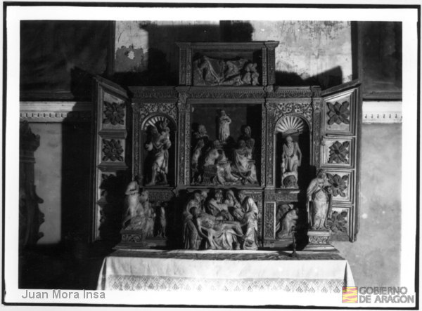 "Monasterio de Sigena, Huesca. Retablo de Jesús disputando con los doctores. Estilo: Renacimiento.". Juan Mora Insa