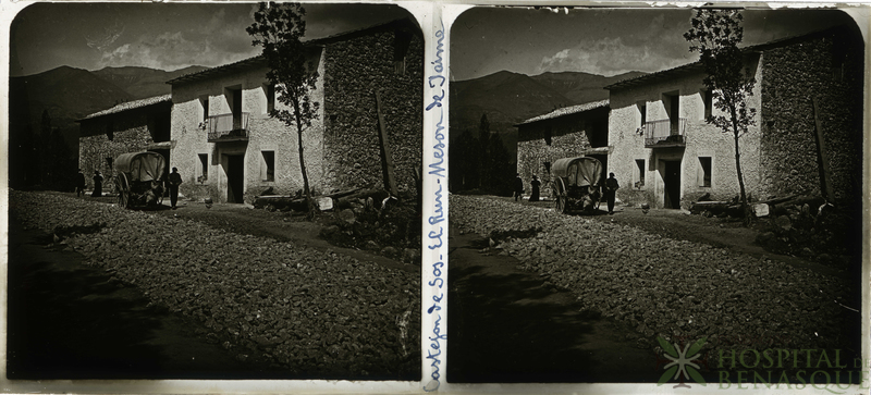 Diligencia parada en el Mesón de Jaime en El Run.