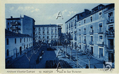 Plaza de San Victorián. Lucien Roisin Besnard. Huesca