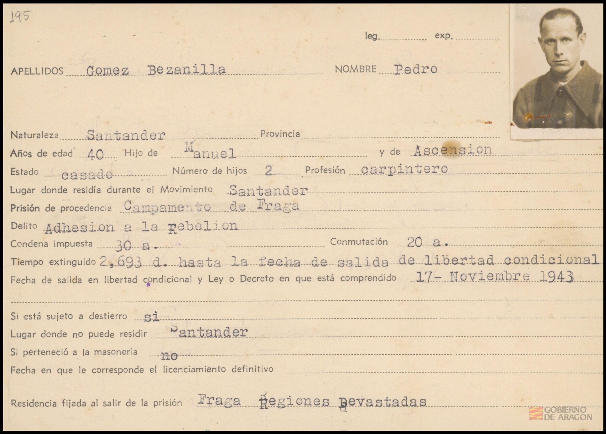 Gómez Bezanilla, Pedro. Fraga