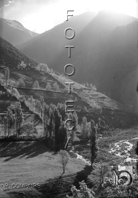 "El valle desde el pueblo". Ricardo Compairé Escartín. Bielsa