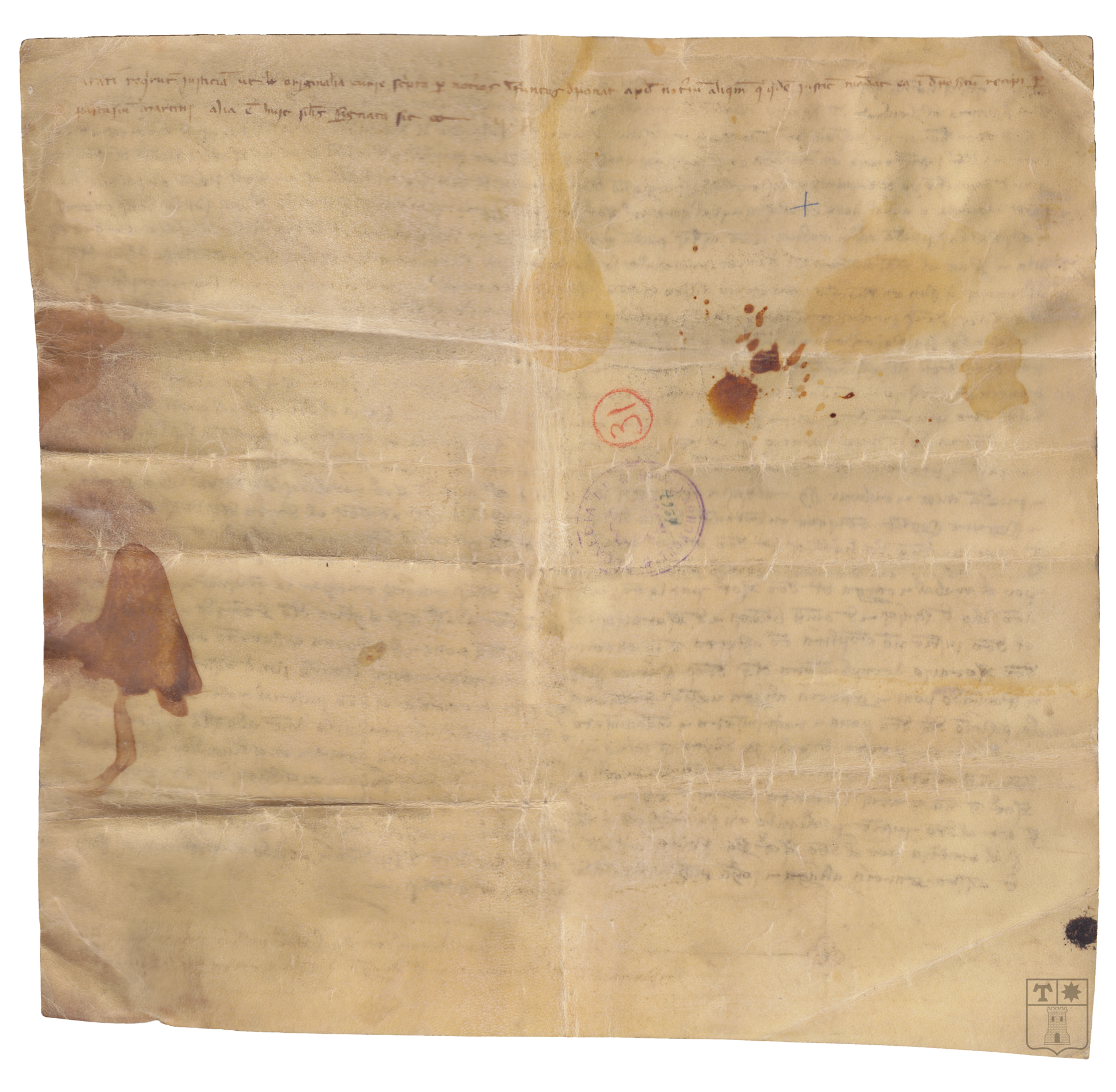 Los jurados de Tronchón requieren a Sancho Jimeno de Morella, justicia de dicho pueblo, que entregue los notariales de los que fueron notarios a otro notario del mismo lugar.