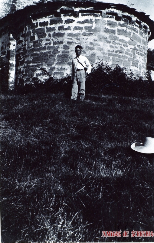 Benigno Lacasta en la iglesia de Cerésola