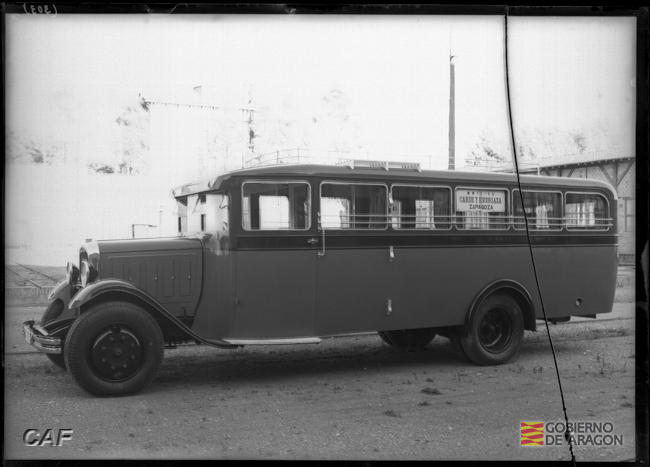 Autocar Citroën servicio estación Ferrocarril Zaragoza