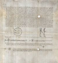 Privilegio de Urbano II a favor de Pedro I, rey de Aragón, por el que le concede las décimas y primicias de las iglesias del reino, no episcopales, que él o sus sucesores rescataran del poder de los moros o mandaran edificar en su reino
