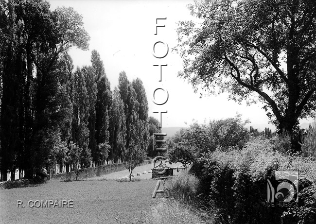 "Jardines del sanatorio". Ricardo Compairé Escartín. Boltaña