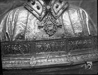 Iglesia de San Lorenzo. Busto del santo patrono. Ricardo del Arco y Garay. Huesca