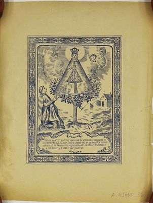 Retrato de Nuestra Señora del Salz. Grabado