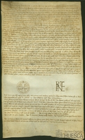 El paña Urbano II faculta a Pedro I, rey de las Españas, y a los próceres de su reino para distribuir las iglesias que adquirieren por derecho de conquista en territorio árabe, menos las sedes episcopales, y las que edificaren a título de heredad