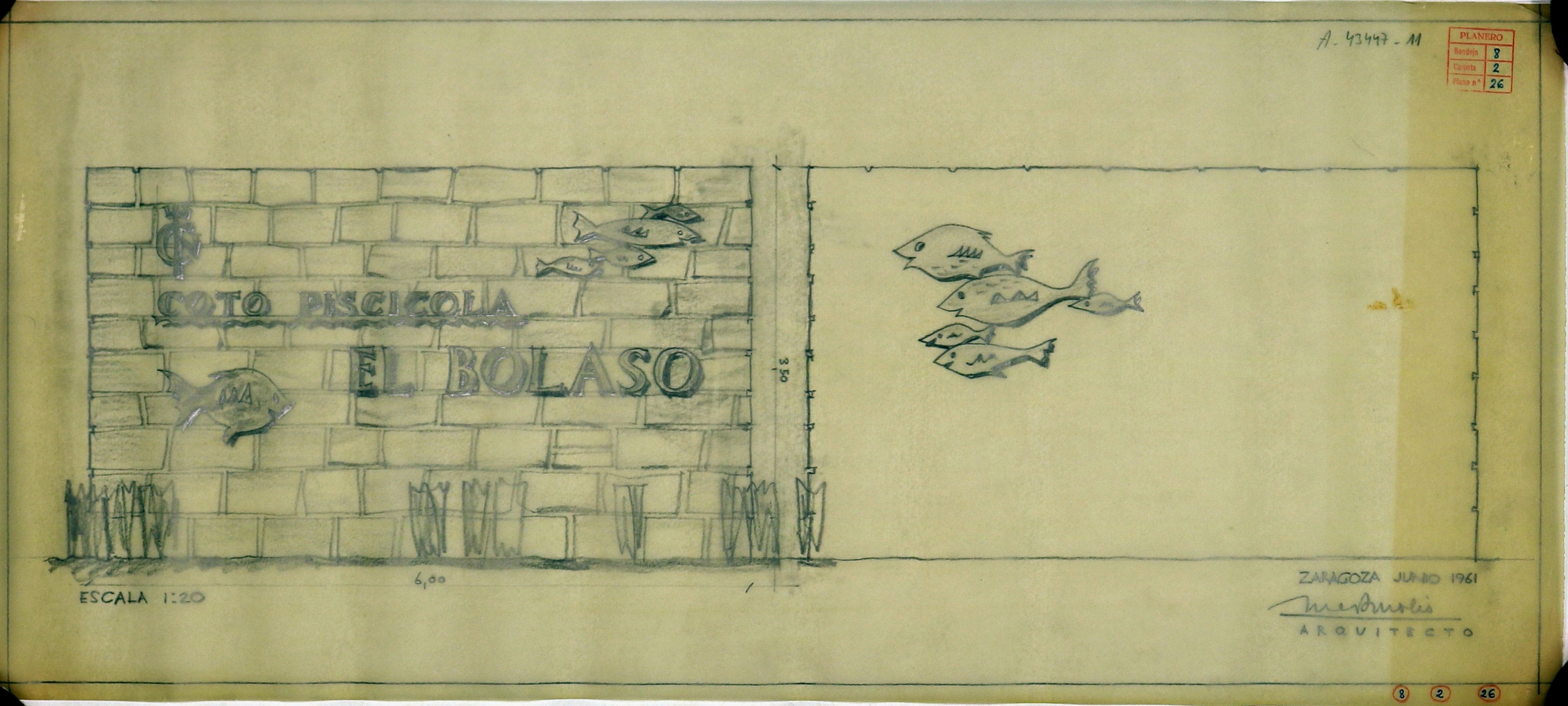Logotipo Coto Piscícola : El Bolaso. Ejea de los Caballeros