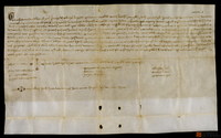 Privilegio de Jaime I por el que concede al Concejo de Teruel el castillo y villa de Cella con todos sus términos