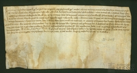 Pedro I, rey de Aragón y Navarra, dona a la catedral de Huesca y al obispo Esteban el castillo de Alcalá