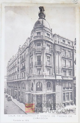 "Caja de Ahorros y Monte de Piedad de Zaragoza. Fundada en 1876"