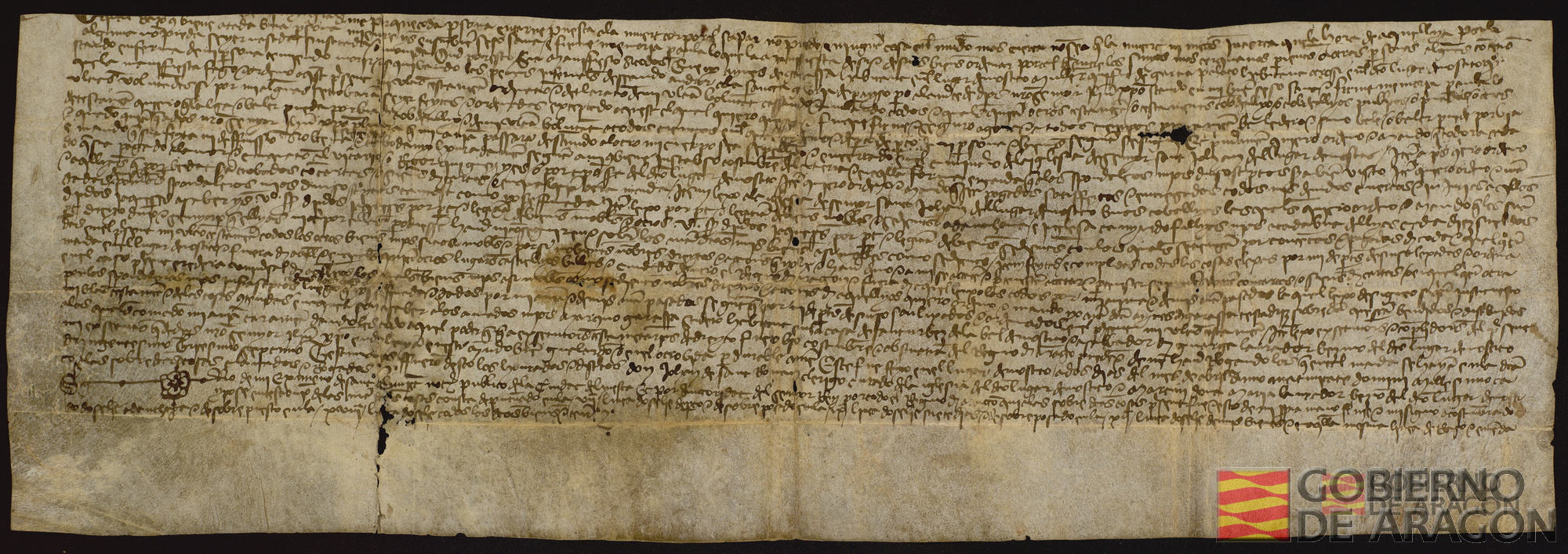 Fragmento del testamento de Inés de Grasa, mujer de García Palazo de Nocito