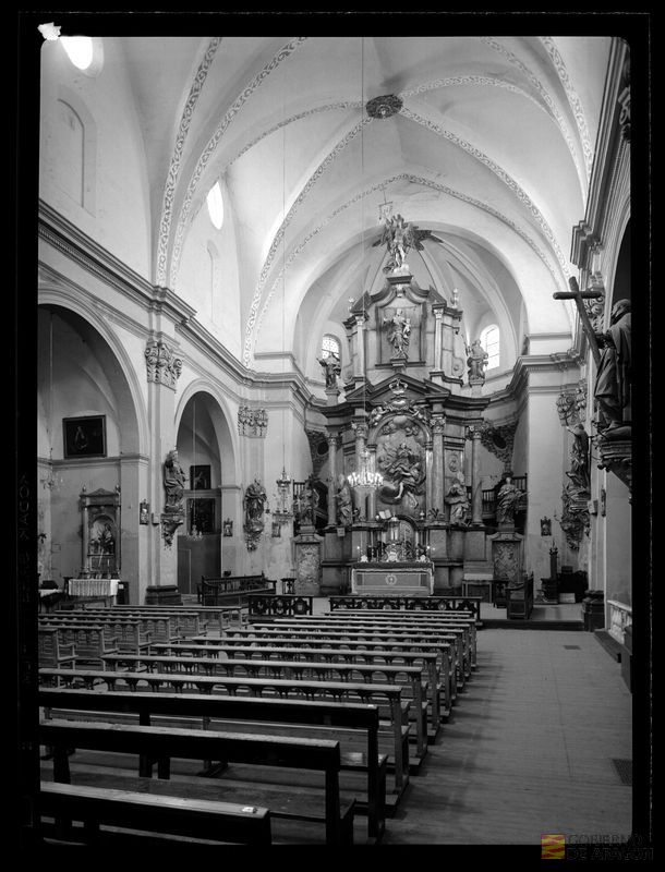 Interior de la iglesia de Santa María Magdalena