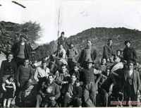 Habitantes de Fanlillo durante la Guerra Civil