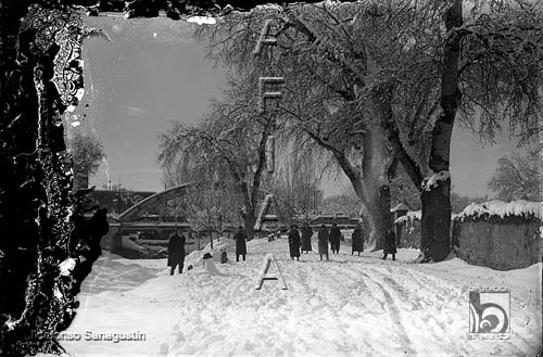 La ciudad nevada. La Alameda y el Isuela. Ildefonso San Agustín. Huesca