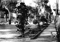 "Jardines del Paseo de la estación". Ricardo Compairé Escartín. Huesca