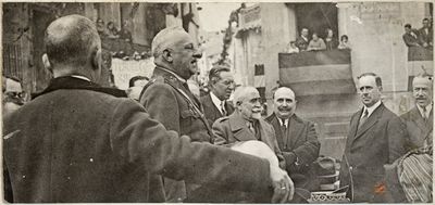 Miguel Primo de Rivera en los actos celebrados en Caspe