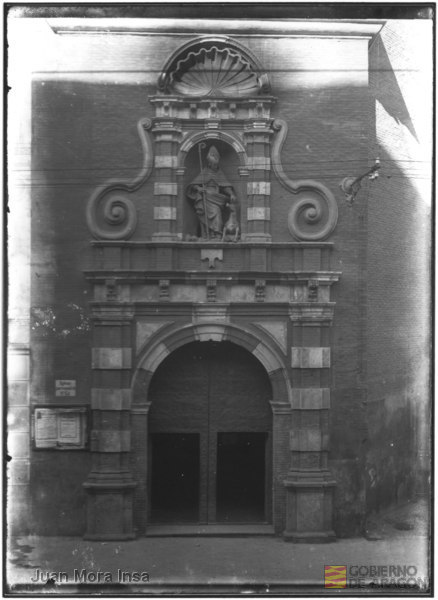 "Zaragoza. San Gil, portada. Estilo: Barroco.". Juan Mora Insa