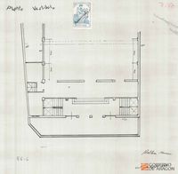 [Proyecto de cine en Calatayud]. Firmado por el Arquitecto Beltrán Navarro. Calatayud (Zaragoza)