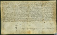 Venta de heredades de Hernán de Casanova y Quiteria Piquera, de Fuentespalda, a favor de Gonzalo Español, mercader de Peñarroya, con censal de 5 sueldos y 10 dineros anuales
