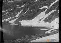 Paisaje con lago y montañas. Juan Mora Insa