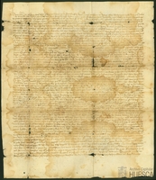 Jurisfirma expedida por Jordán Pérez de Urriés, lugarteniente del Justicia de Aragón, a instancia del cabildo de la catedral de Huesca, debido a la ocupación que el infante Martín y el rey Pedro IV habían hecho de algunos lugares pertenecientes al dominio capitular