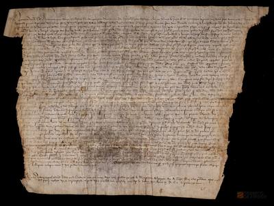 Proceso del pleito entre el monasterio de Santa Cruz de la Serós y el monasterio de San Juan de la Peña, por razón de las décimas debidas de San Caprasio, celebrado ante fray Alfonso de Cuevas, comisionado por los presidentes de la Orden para resolver el conflicto