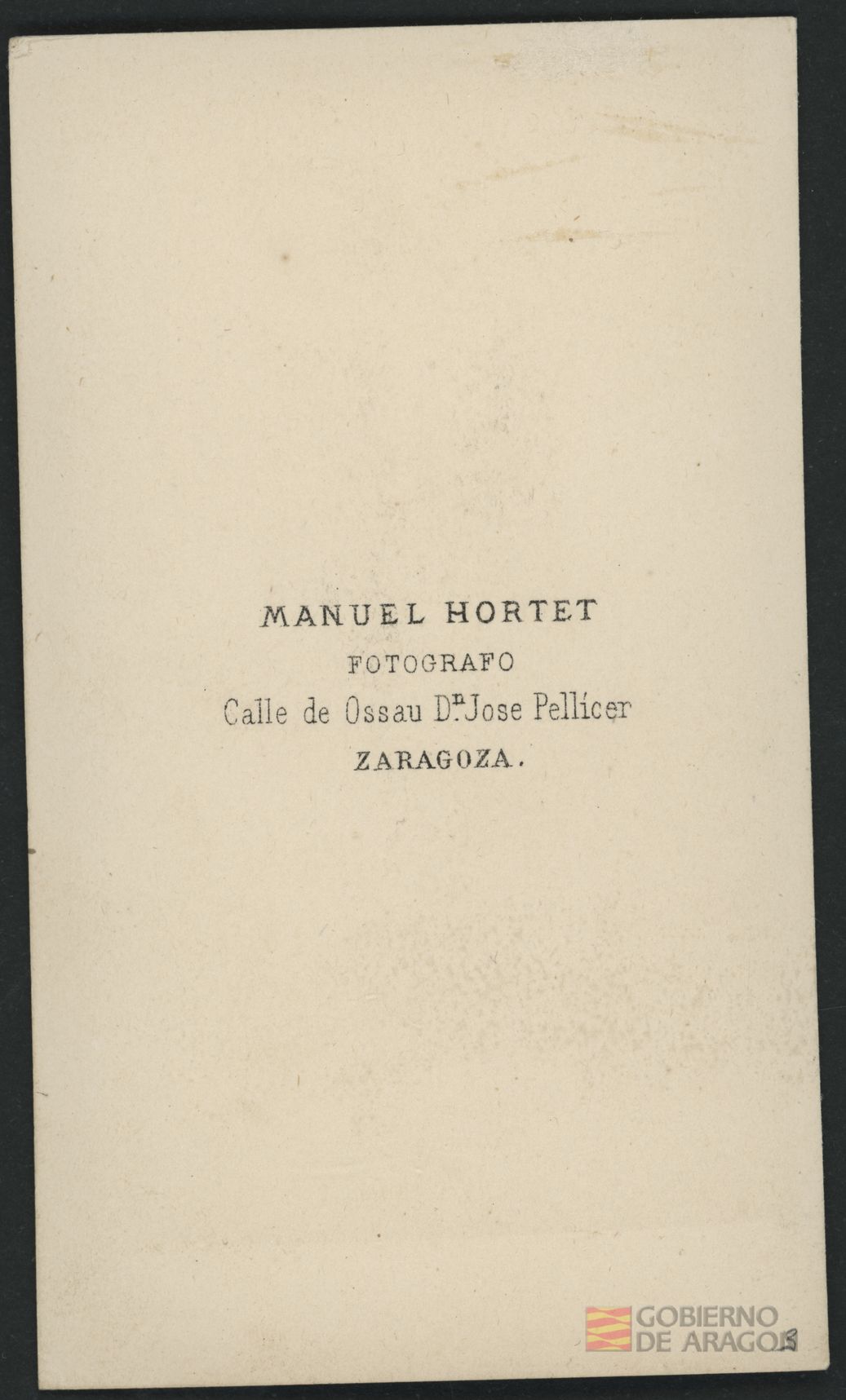 Ramón de Otal y Ric. Barón de Valdeolivos. Manuel Hortet, Fot.