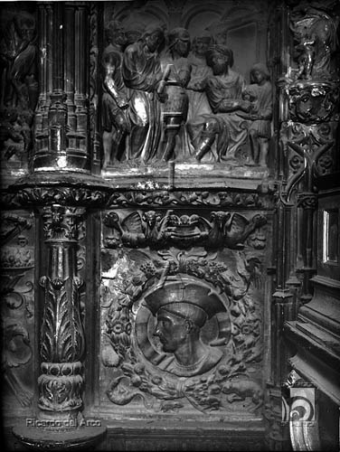 La catedral. Retrato de Damián Forment procedente del retablo mayor. Ricardo del Arco y Garay. Huesca. Hoya de Huesca