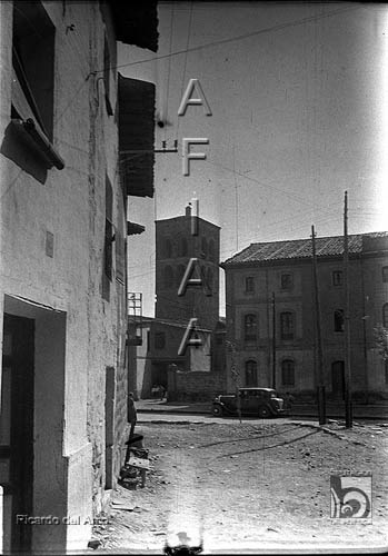 Calle y torre de San Pedro. Ricardo del Arco y Garay. Ayerbe
