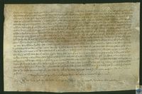 Albarán por el que el procurador de Artal de Foces reconoce haber recibido 1.194 sueldos y 9 dineros, moneda barcelonesa, de la Universidad de Fuentespalda