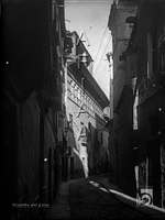 Calle y casa de los Argensola y casa del General Ricardos. Ricardo del Arco y Garay. Barbastro. Somontano