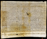 Carta de alegación de los derechos de franqueza e inmunidad de Miguel Gelido, mercader, ciudadano de Valencia recordando todos los privilegios y confirmaciones concedidas por esa causa desde Jaime I en 1239. Contiene el traslado de los privilegios de Jaime II dados en Tortosa en 1321 abril 5