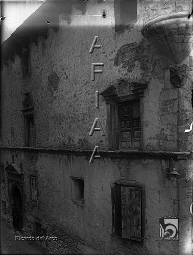 Palacio de los Condes de Ribagorza. Ricardo del Arco y Garay. Benasque. Valle de Benasque. Ribagorza