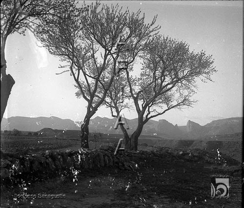 Paisaje. Al fondo el Salto de Roldán. Ildefonso San Agustín