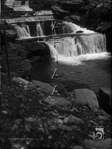Valle de Ordesa. Cascada en el río Arazas. Ricardo del Arco y Garay. Parque Nacional de Ordesa y Monte Perdido. Torla. Sobrarbe