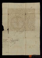 Fernando II manda al Baile General de Aragón, a su lugarteniente y a los consejeros que paguen a Sancho Pérez de Pomar, señor de Sigüés, los 2.000 sueldos jaqueses por el oficio de la alcaidía de Ruesta que recibían hasta entonces Gonzalo de Paternoy y Manresa (?). mantenimiento del castillo de Ruesta