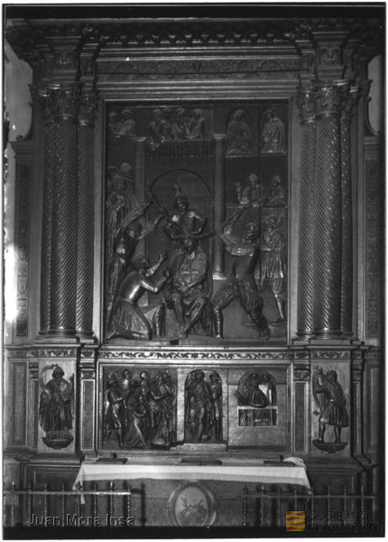 "Calatayud, Zaragoza, iglesia del Sepulcro. Altar La coronación de espinas. ". Juan Mora Insa