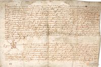 Privilegio de infanzonía otorgado por el rey Jaime II a favor de Pedro Jordán, vecino de Murillo