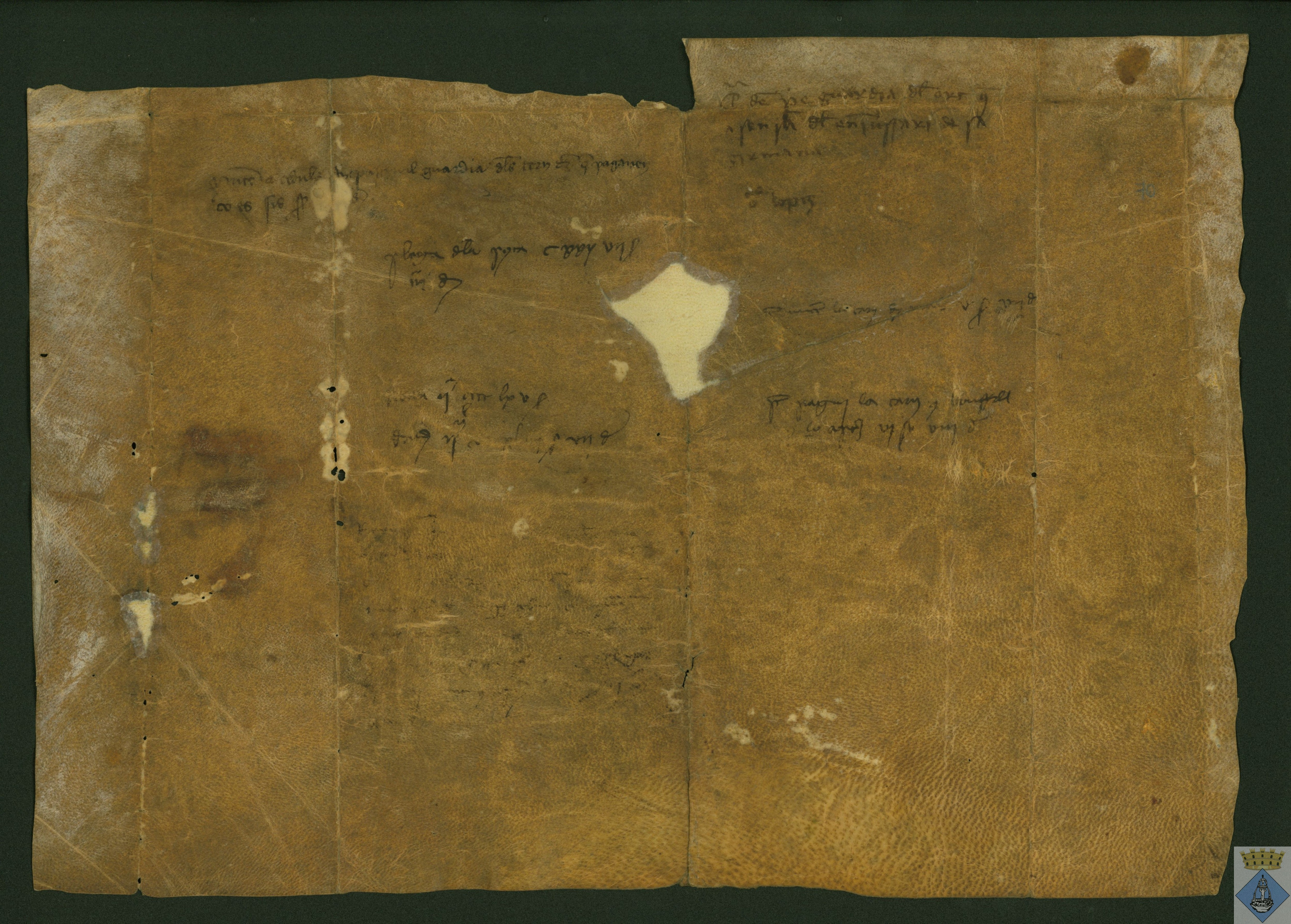 Carta del vicario Ferrando Pérez Perdiguer, vicario de Fuentespalda, y Arnal de Orihuela, notario, sobre el testamento de Jaime Ferrer y su mujer
