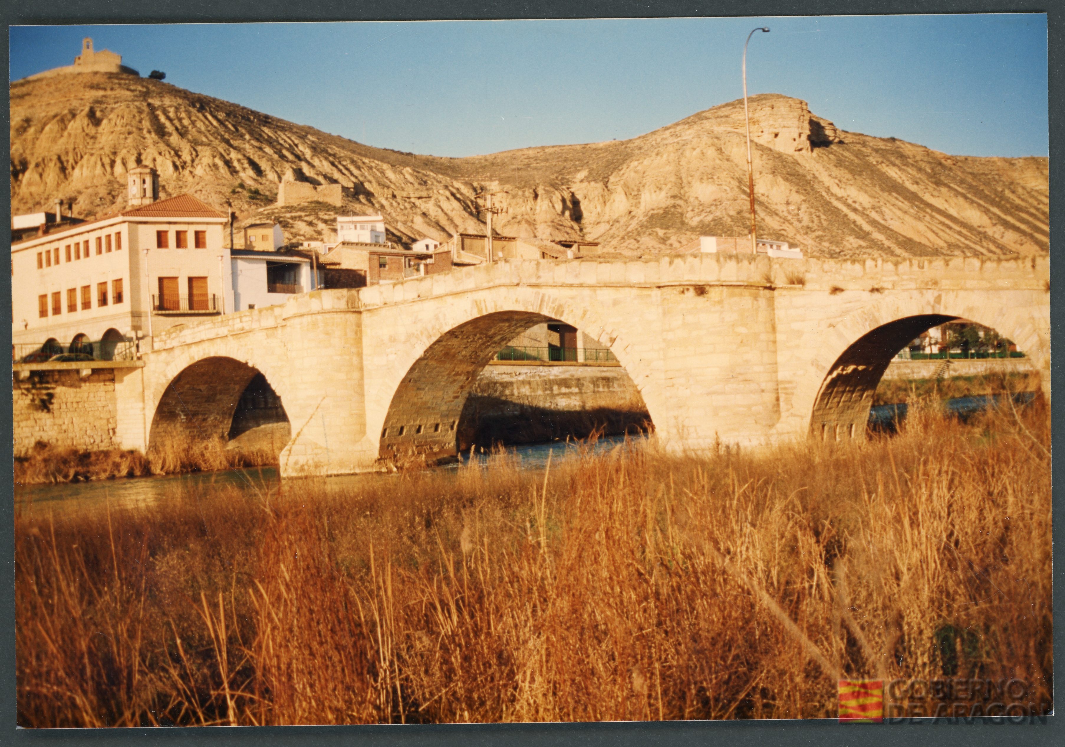 Puente sobre el río Alcanadre. Crespo Yagüe, Ángel. Ballobar