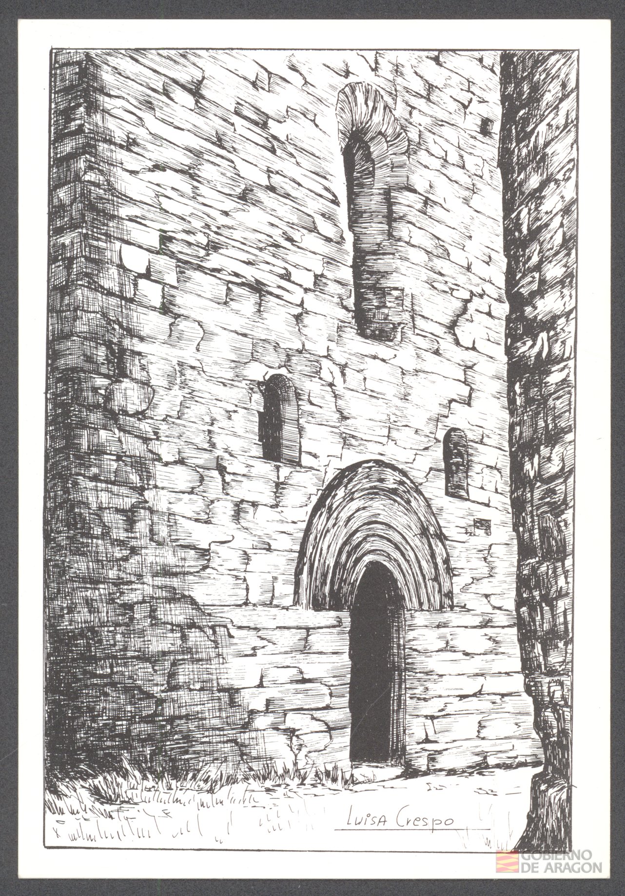 "Fachada de la Iglesia Castillo de Monzón". Hecho, S.C.