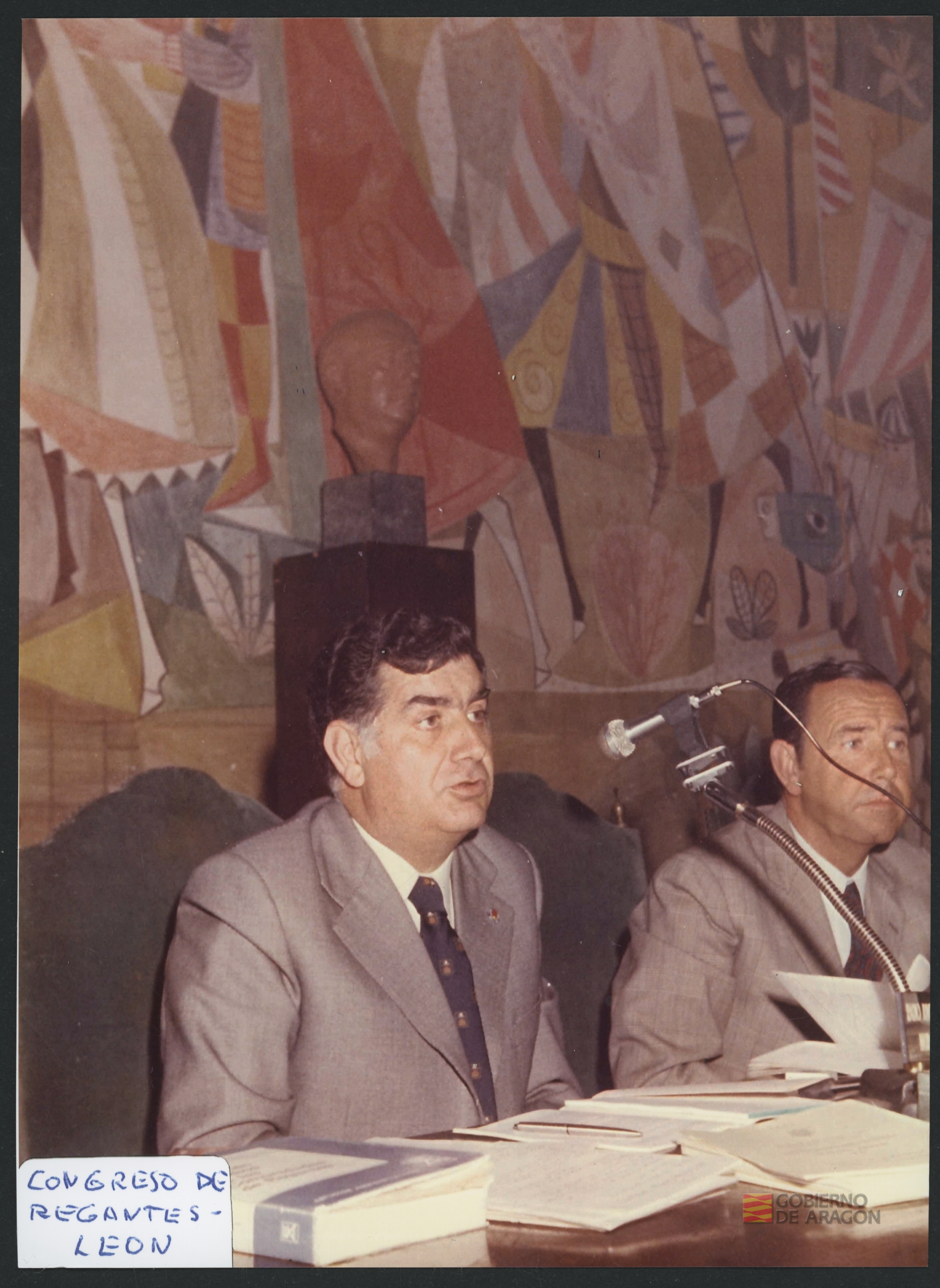 Juan Antonio Bolea Foradada en el III Congreso Nacional de Comunidades de Regantes. León